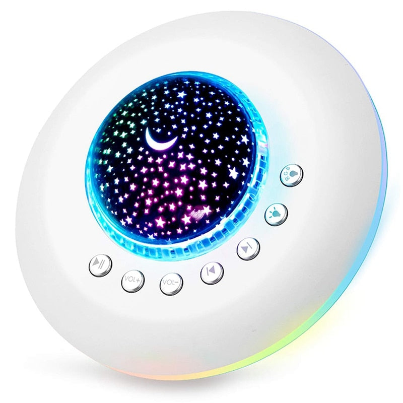 Luz nocturna blanca para bebés que ayuda a dormir.