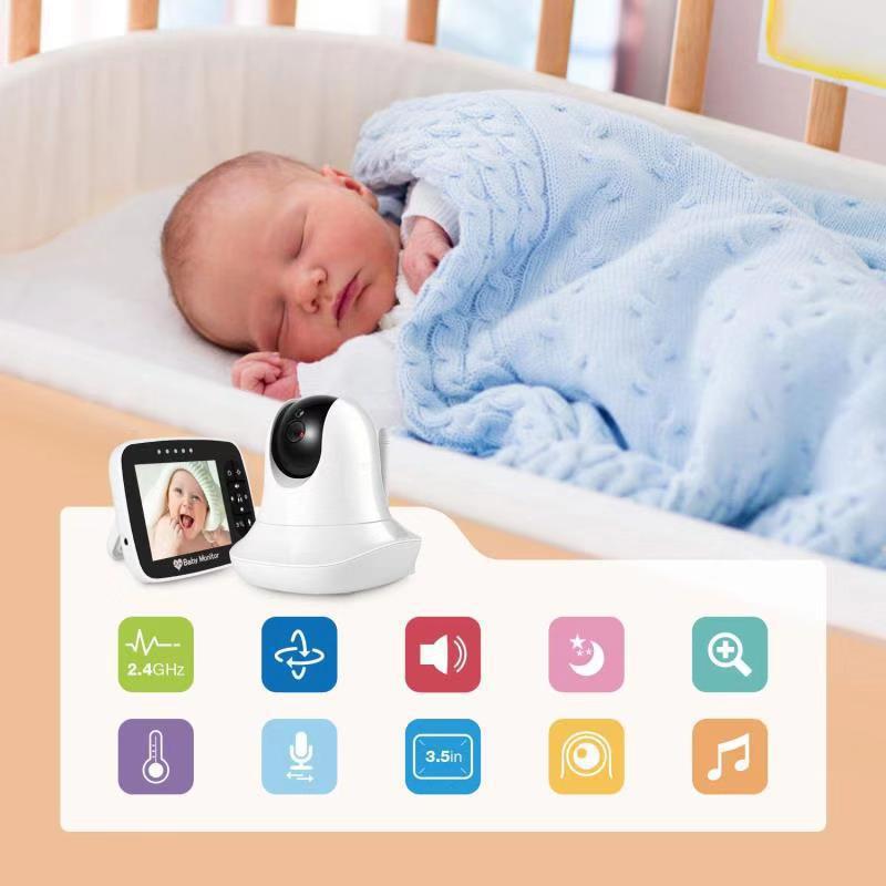 Monitor de temperatura con visión nocturna para bebés