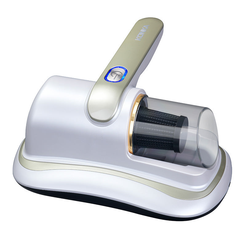 Aspiradora inalámbrica con esterilización UV para eliminar ácaros.